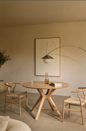 Table à manger ronde Ø120 cm en bois – Arnaiz