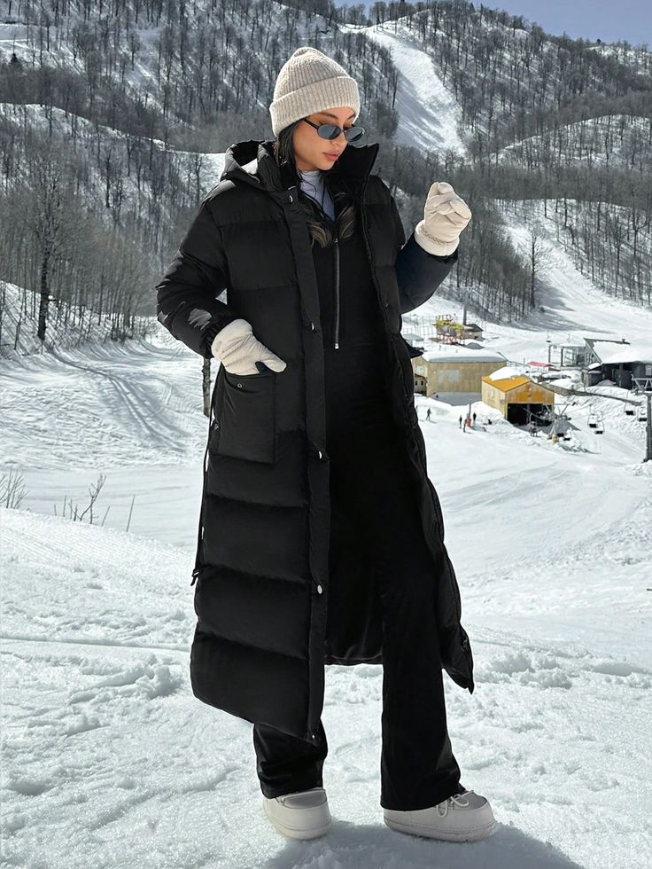 Doudoune Longue Femme Noir – Chaude, élégante et imperméable