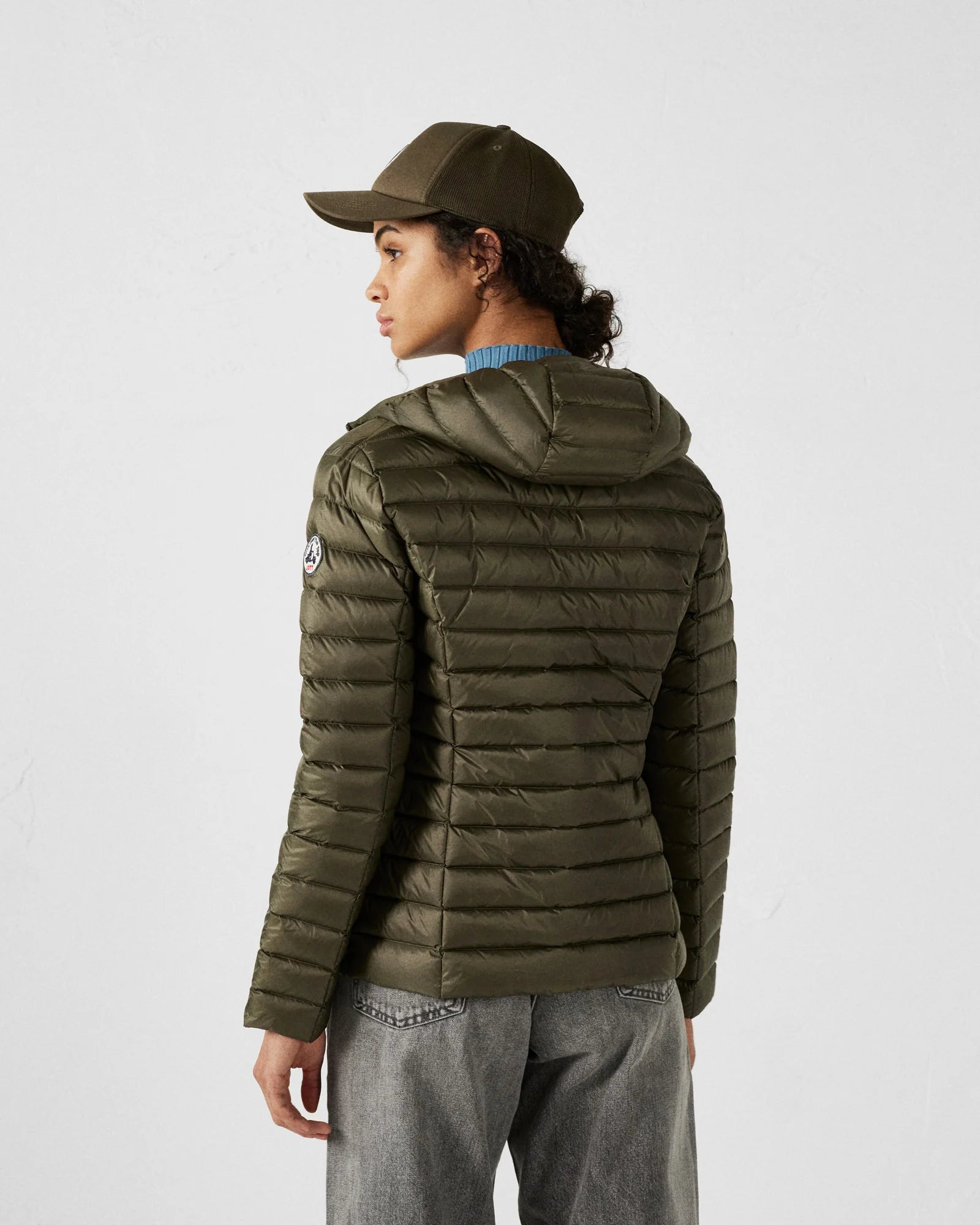 doudoune femme jott elora khaki légère capuche hiver