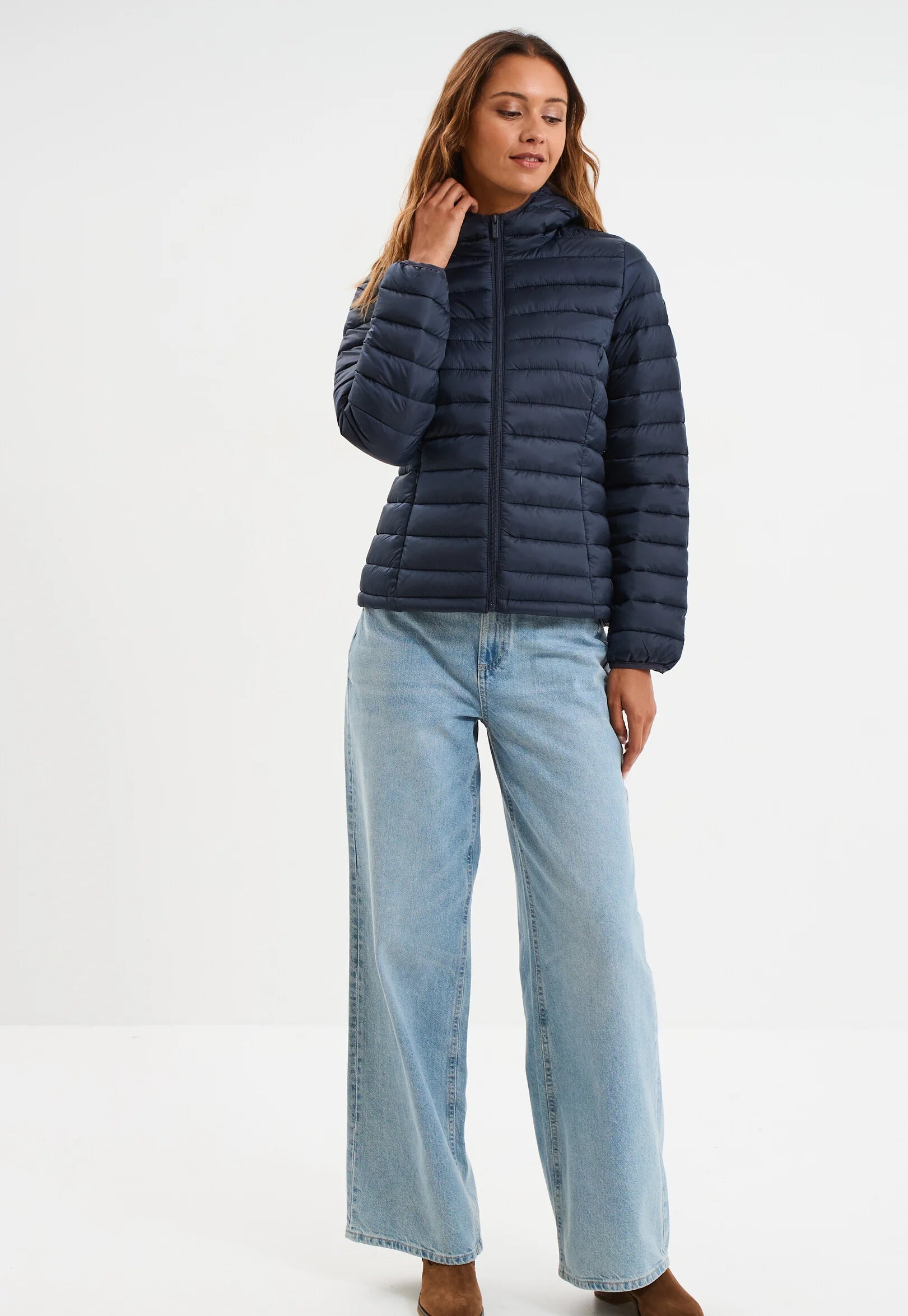 Doudoune Femme Légère – Veste à capuche chaude et élégante pour l’hiver