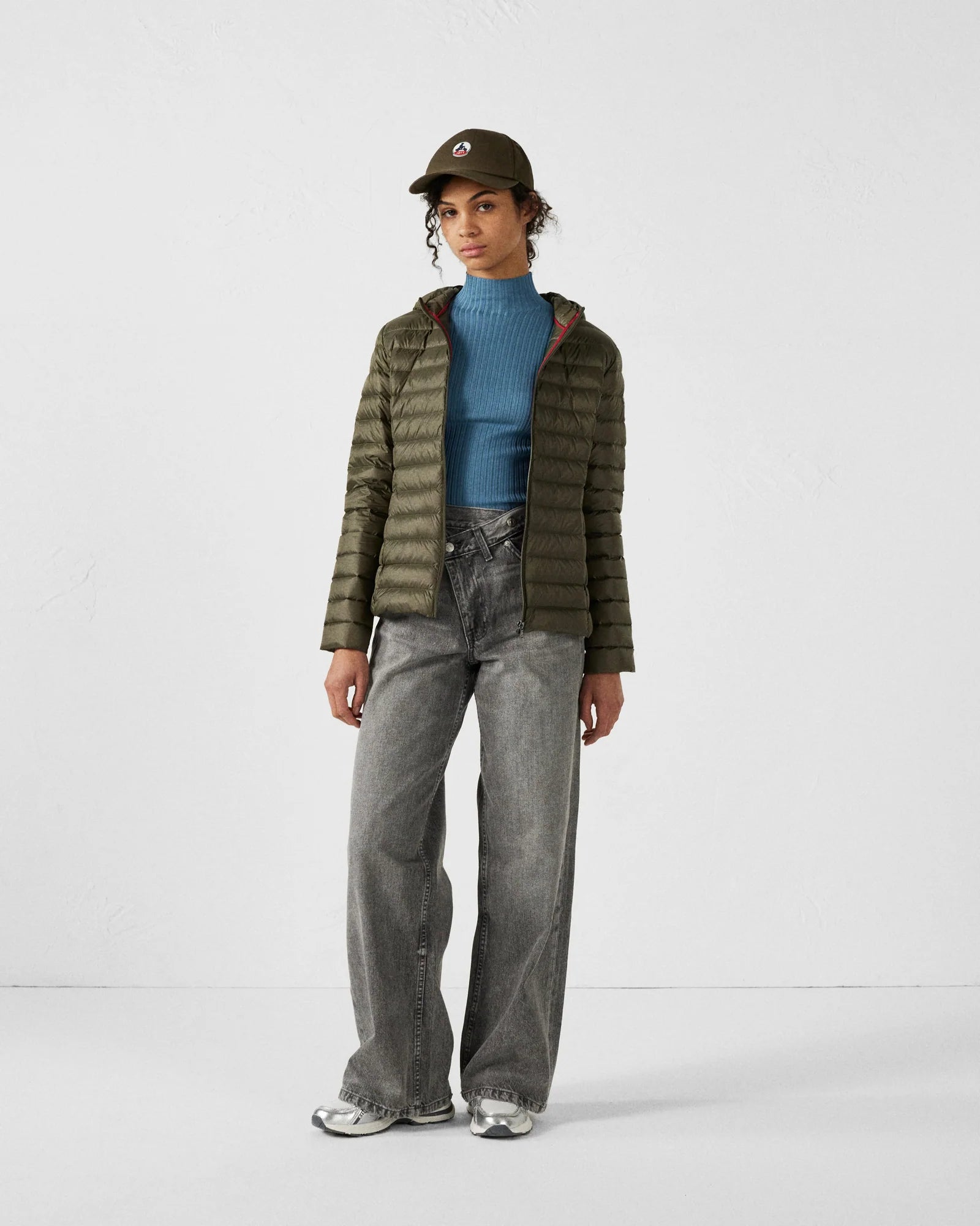 doudoune légère femme couleur khaki élégante