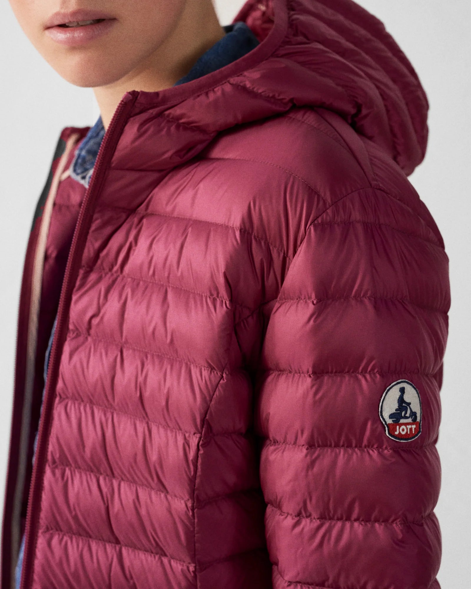 doudoune légère femme rose fuchsia jott elora