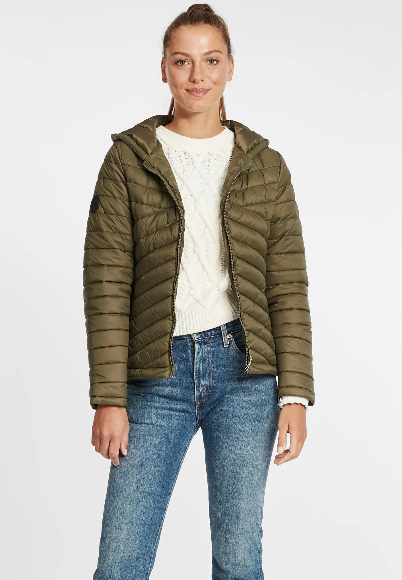 Doudoune Femme Légère – Veste à capuche chaude et élégante pour l’hiver