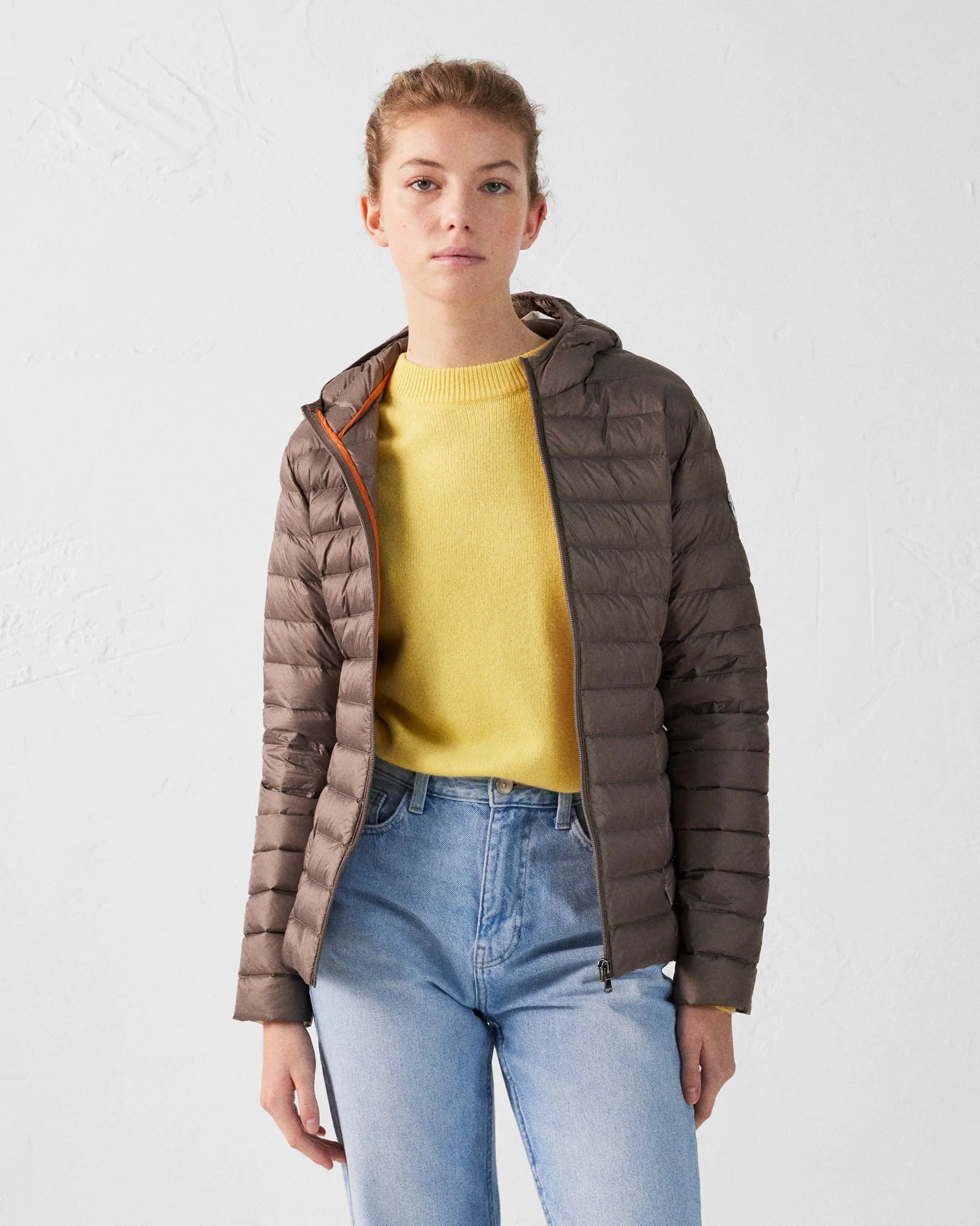manteau femme brun hiver duvet chaud jott elora