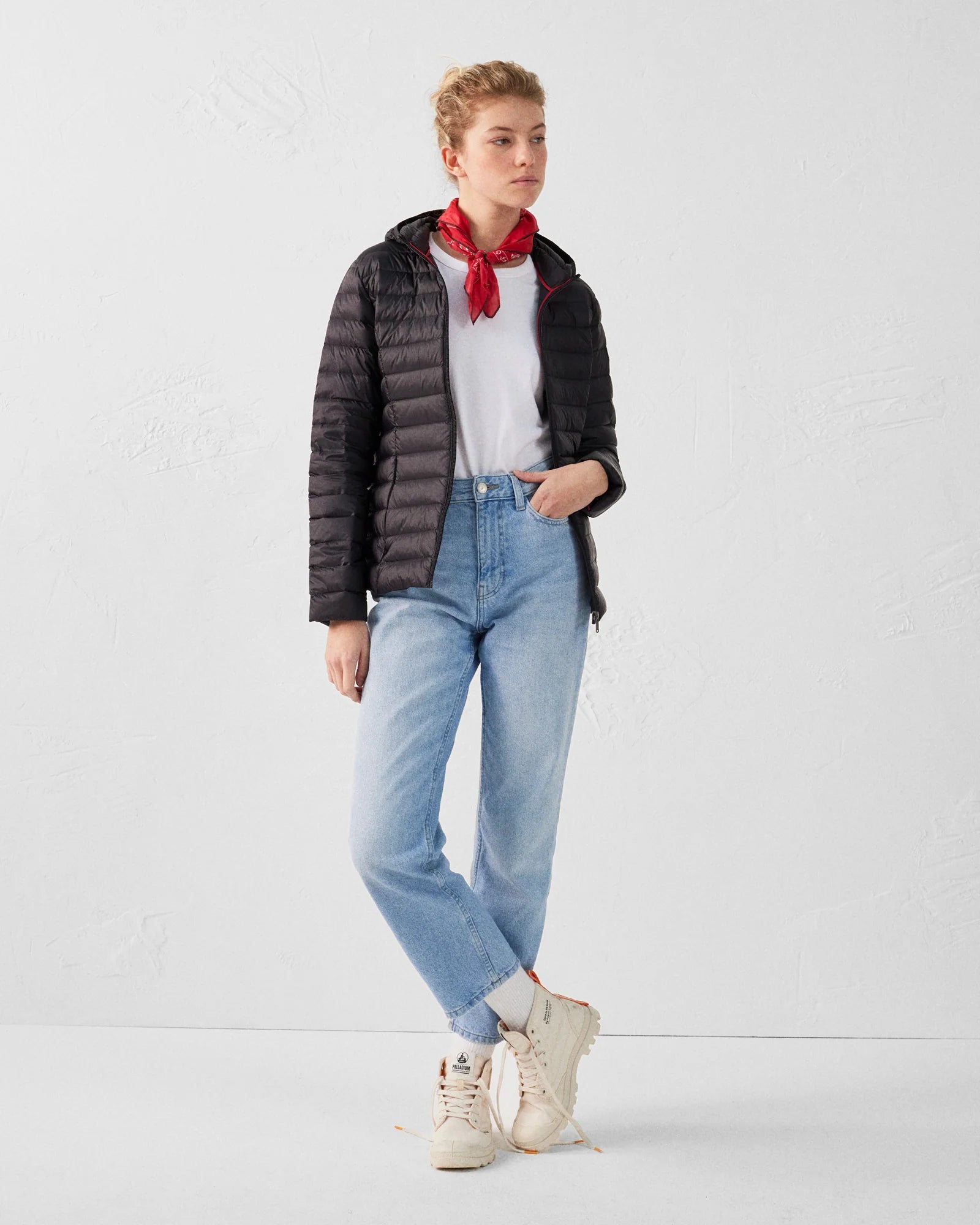 parka femme hiver noire chaude et légère jott elora